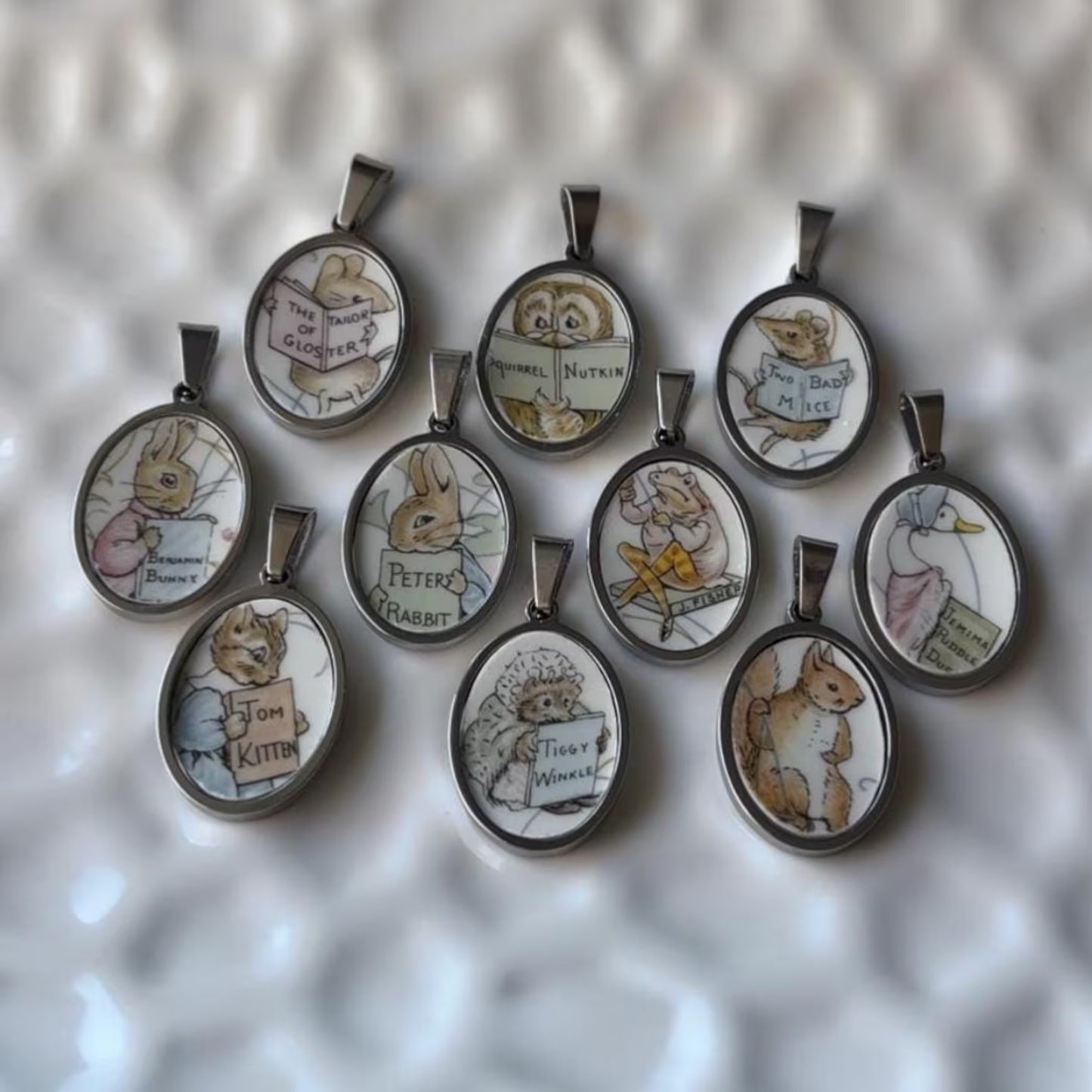 Tiggy Winkle Peter Rabbit Vintage Broken China Necklace