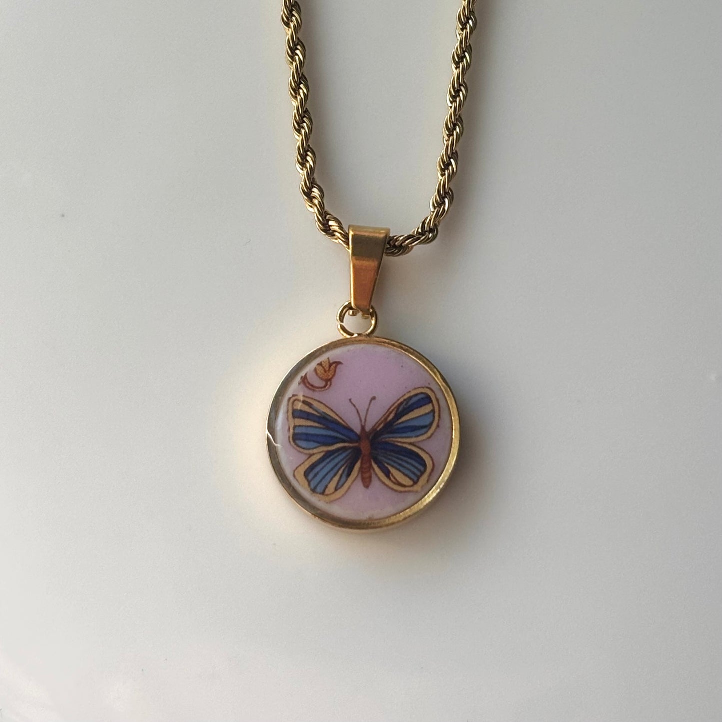 Butterfly Necklace | Versace Broken Plate Jewelry