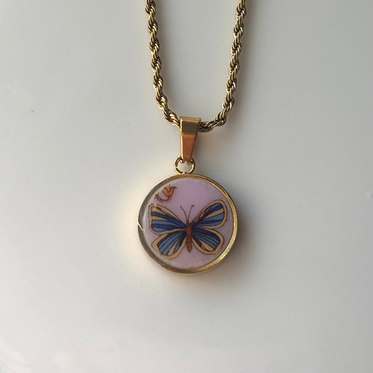 Butterfly Necklace | Versace Broken Plate Jewelry