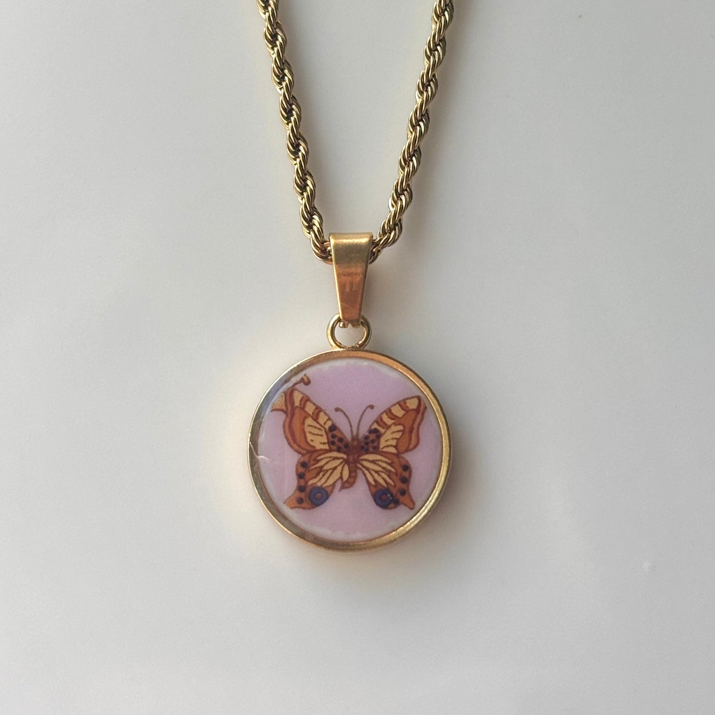 Butterfly Necklace | Versace Broken Plate Jewelry