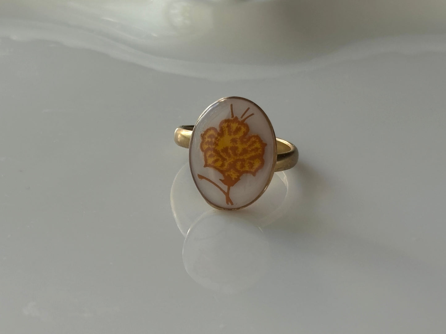 Flower Ring | Broken Pyrex | Harvest Home