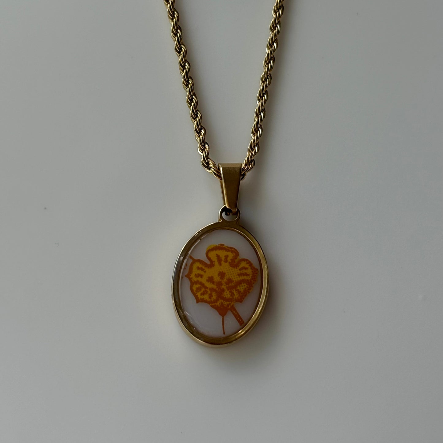 Flower Necklace | Broken Pyrex Jewelry | Harvest Home