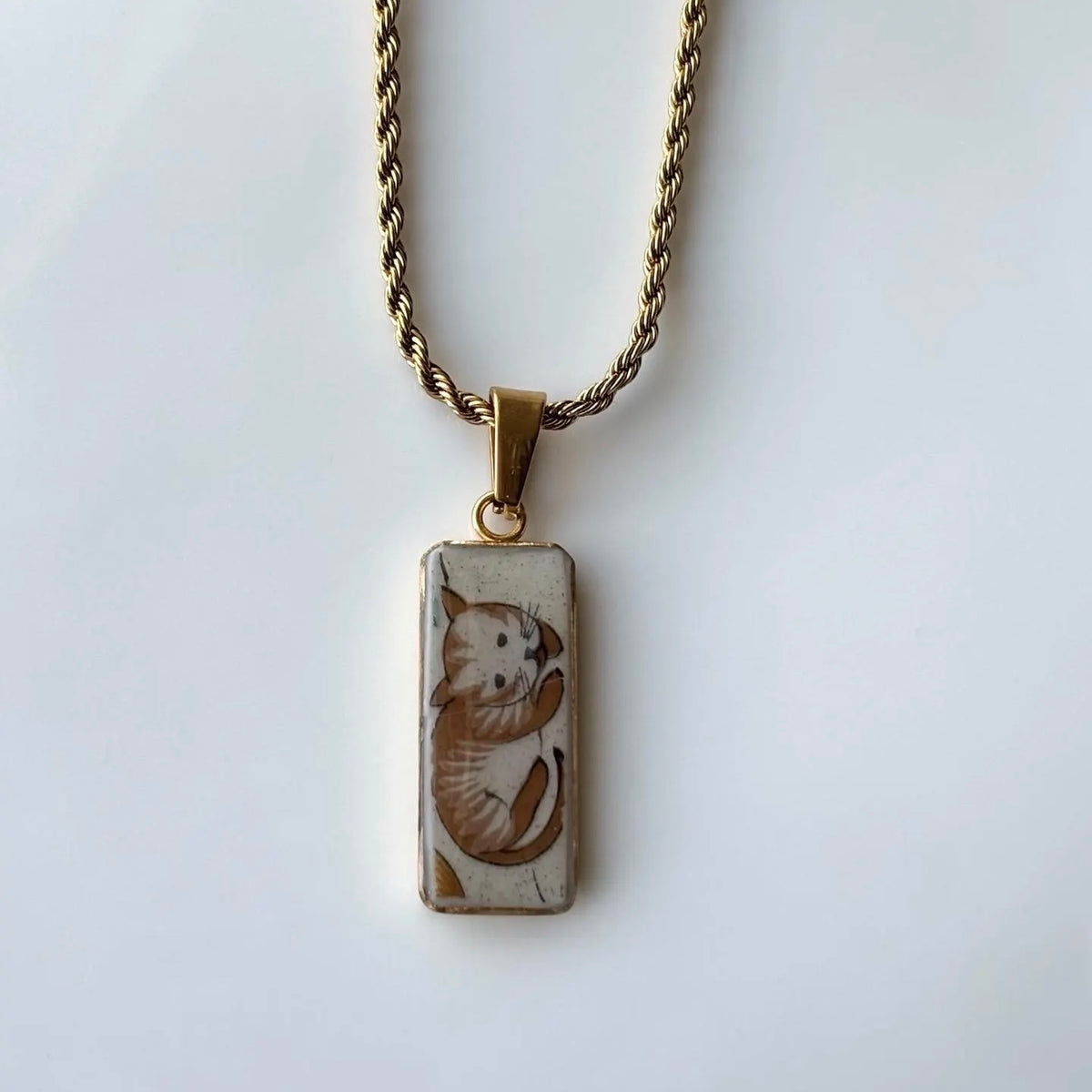Cat | International Heartland | Handmade Broken Stoneware Jewelry