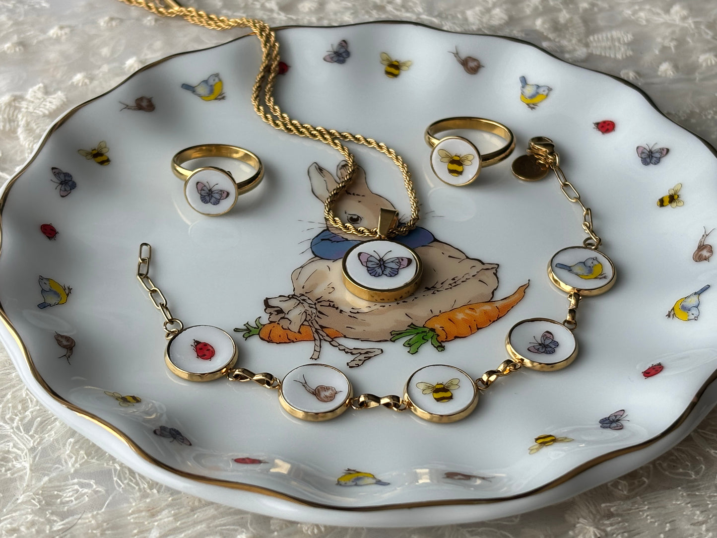 Bee Necklace | Broken China Jewelry