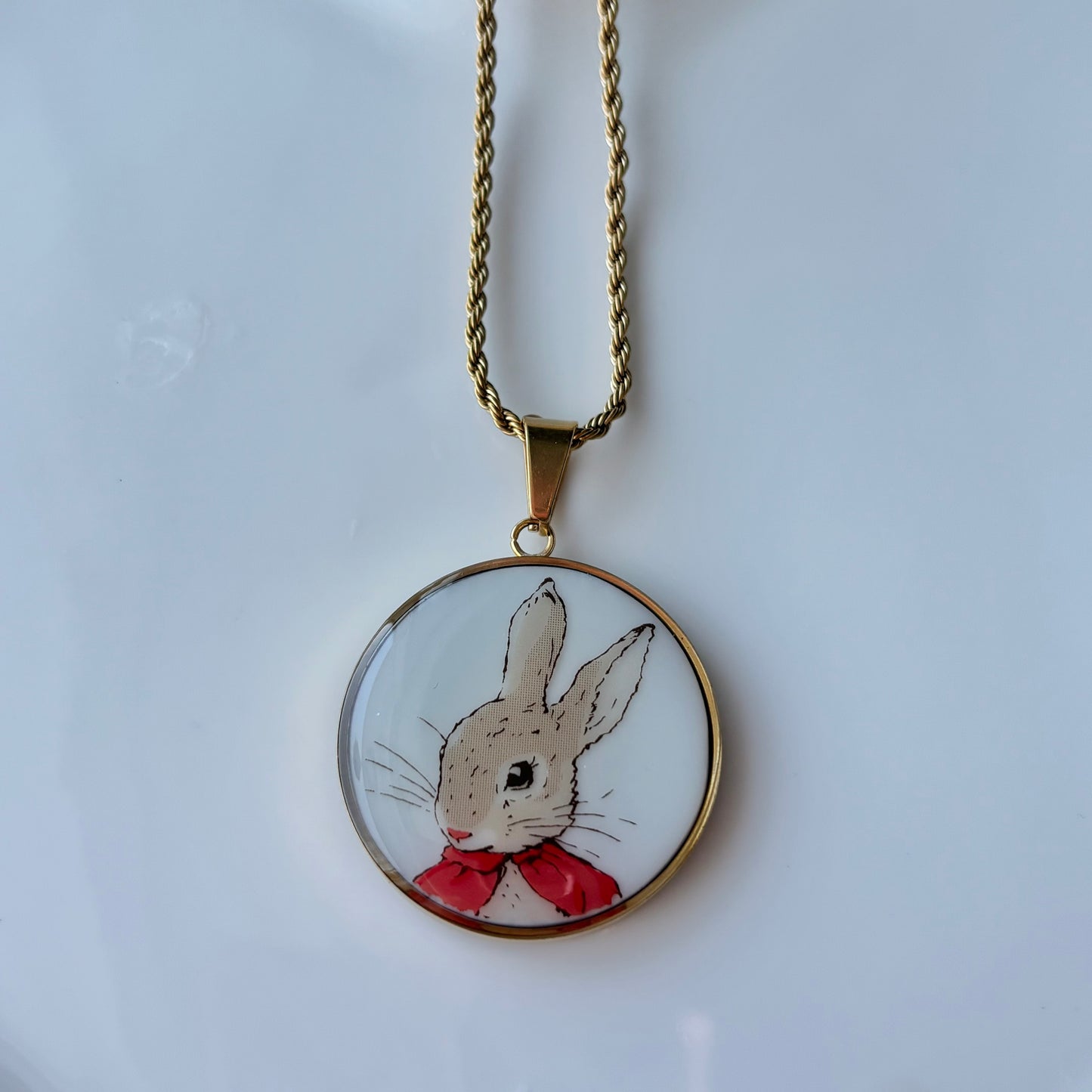 Bunny Necklace | Broken China Jewelry