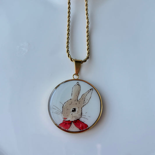 Bunny Necklace | Broken China Jewelry