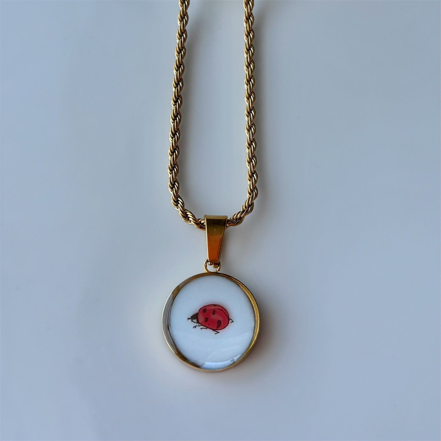 Ladybug Necklace | Broken China Jewelry