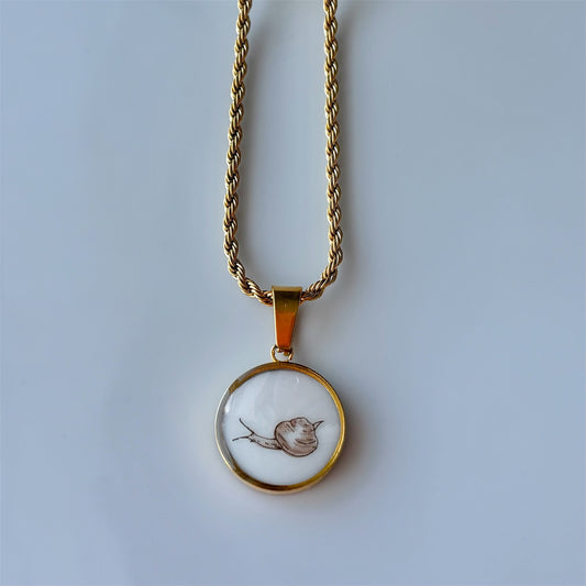 Snail Necklace | Broken China Jewelry