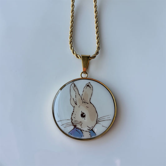 Peter Rabbit Necklace | Broken China Jewelry