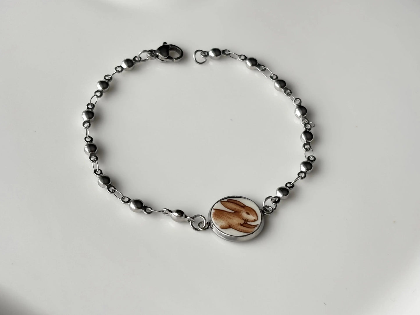 Bunnykins Bracelet |  Vintage Broken China