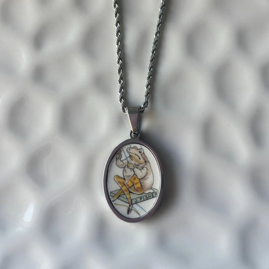 J.R. Fisher Peter Rabbit Vintage Broken China Necklace