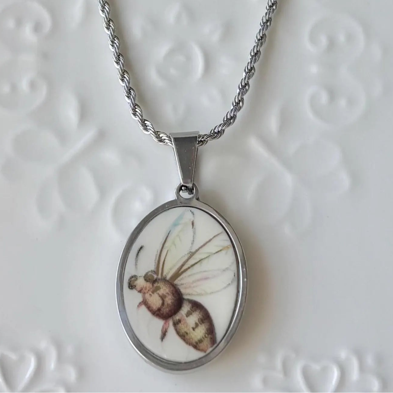 Bee Necklace | Broken China Necklace