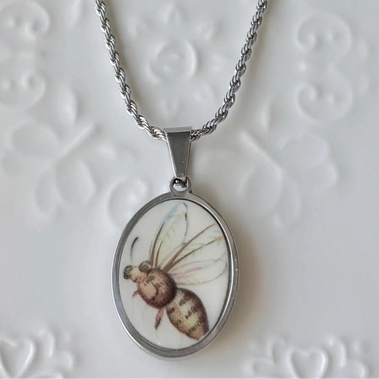 Bee Necklace | Broken China Necklace
