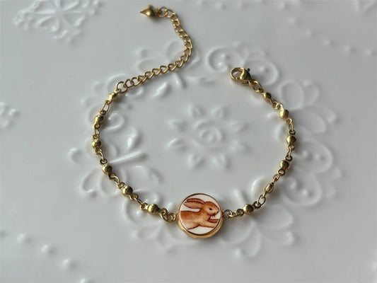 Bunnykins Bracelet |  Vintage Broken China