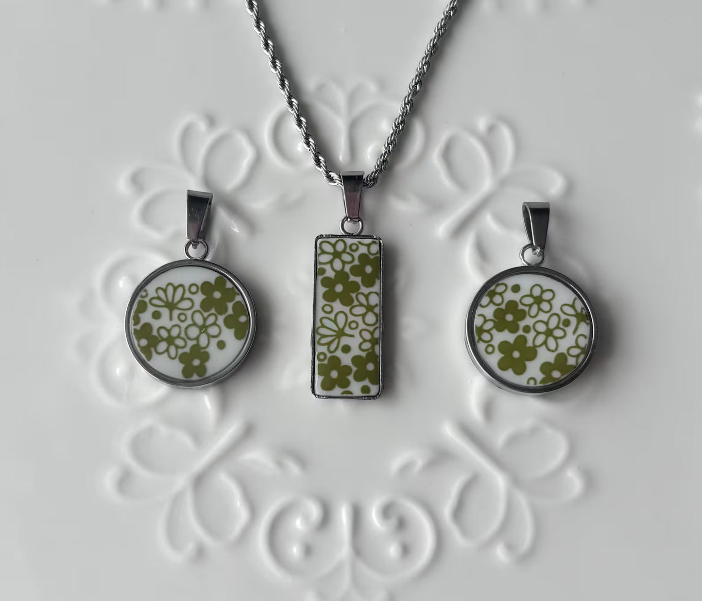 Spring Blossom Necklace | Broken Plate Jewelry
