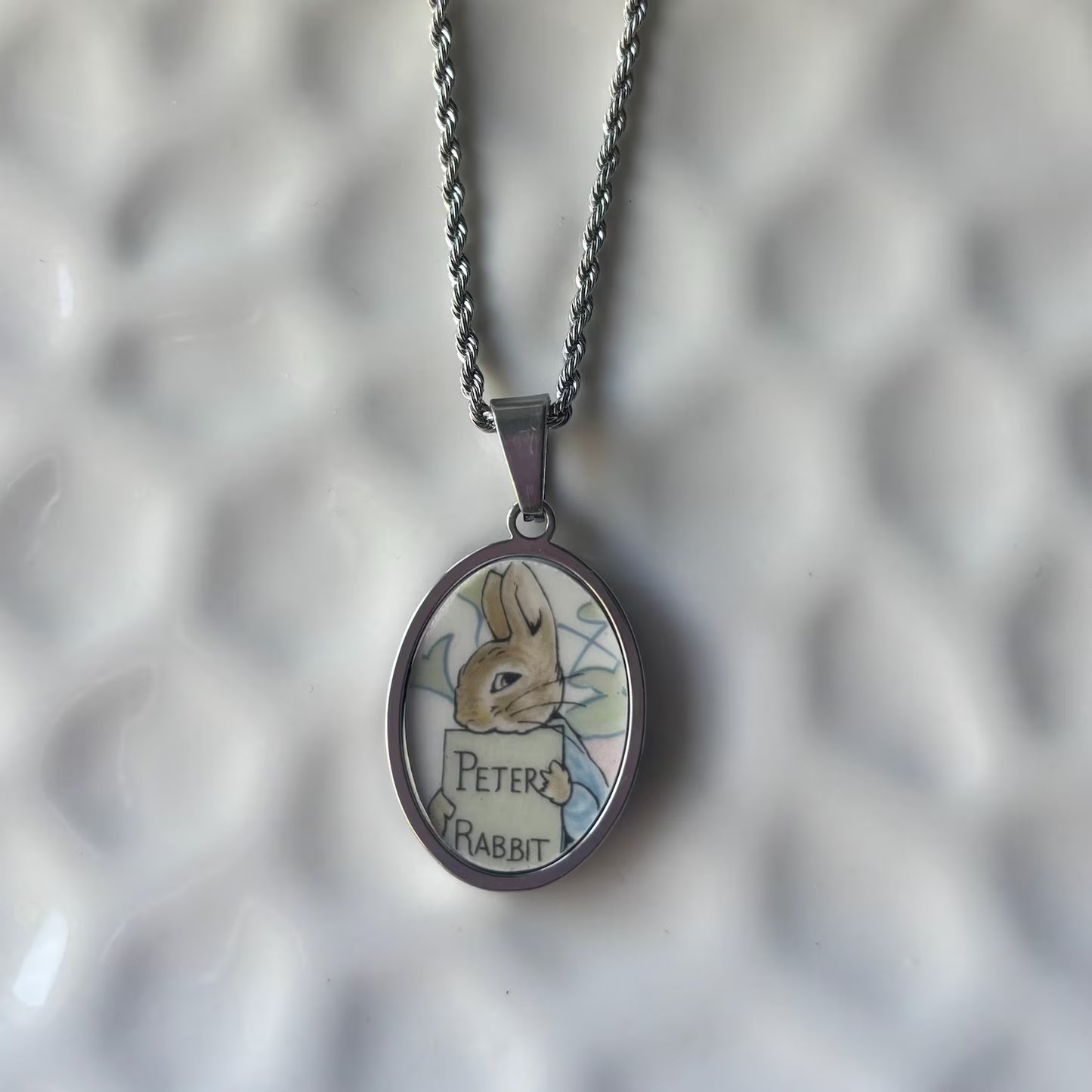 Peter Rabbit Vintage Broken China Necklace