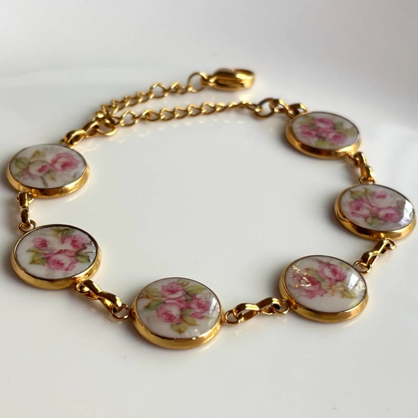 Rose Bracelet | Broken China Jewelry