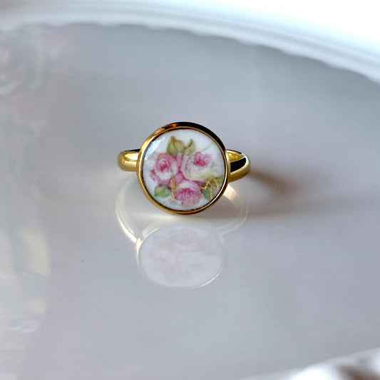 Rose Ring | Broken China Jewelry
