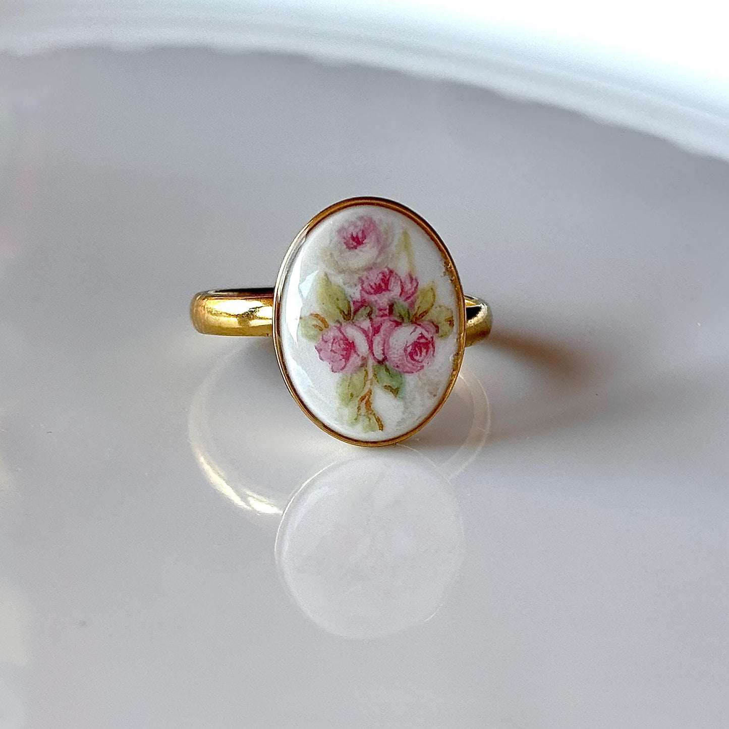 Rose Ring | Broken China Jewelry